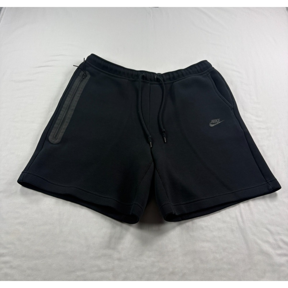 Nike Tech Fleece Shorts Mens XL Black Sweat Lounge Athleisure Gym Sportswear